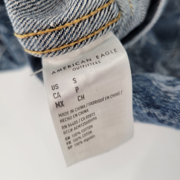 American Eagle Mens Denim Jacket Size S - Picture 4 of 4